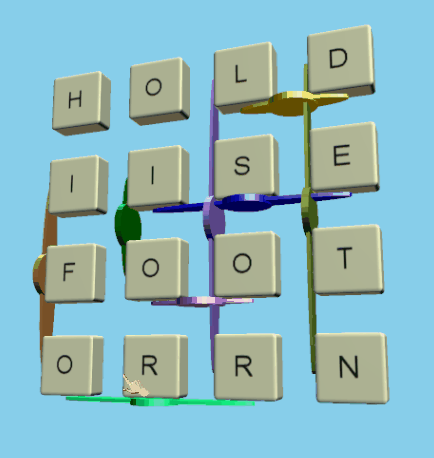 SpinShuffle five-letter word puzzle