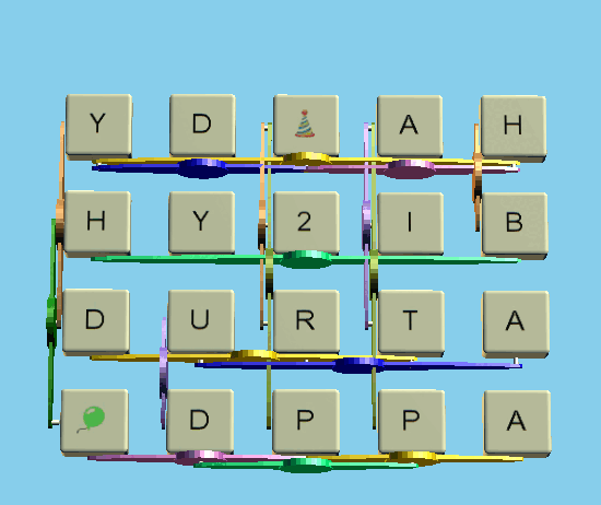 SpinShuffle five-letter word puzzle